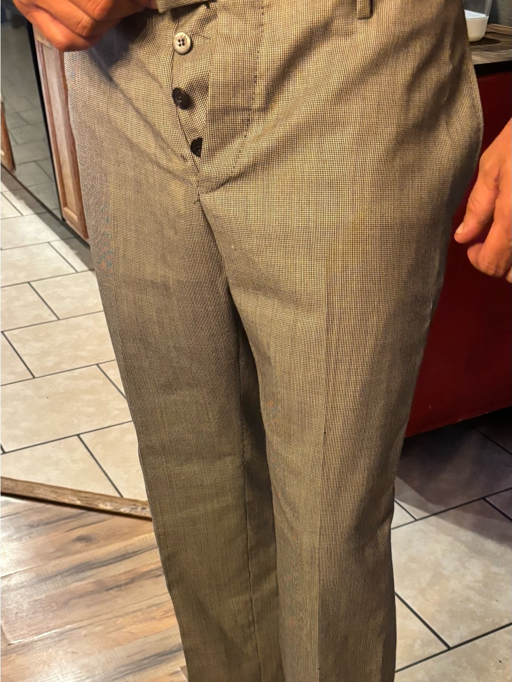Gucci Light Gray Dress Pants - Tailored Men's Trousers - Picture 3 of 6